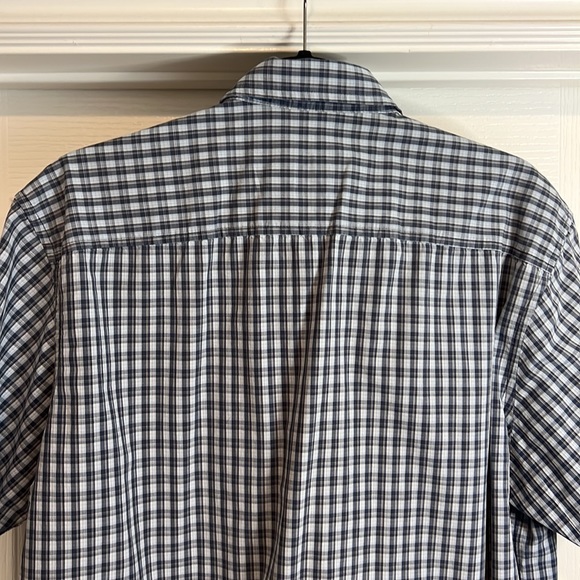 Timberland Plaid Navy Blue Buttoned Shirt - Large - Picture 4 of 10